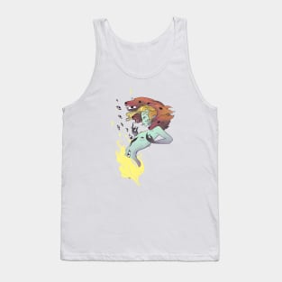 Fire Witch With Wolves Tank Top